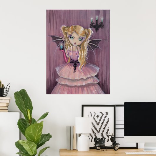Little Gothic Vampire Fairy Poster (Heimbüro)