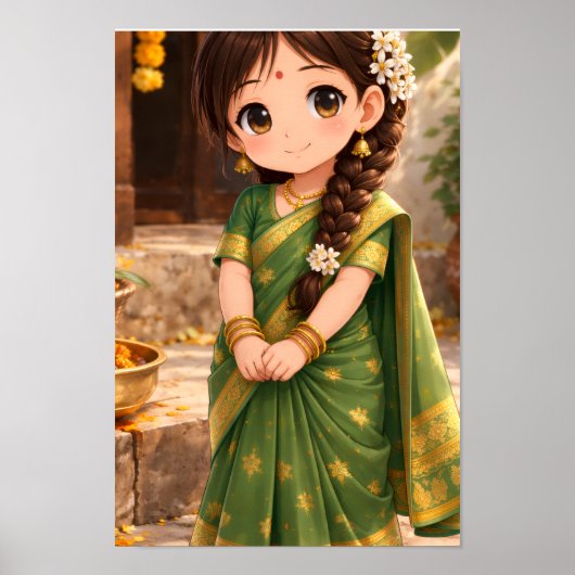 Little Grace in Green Poster (Vorne)