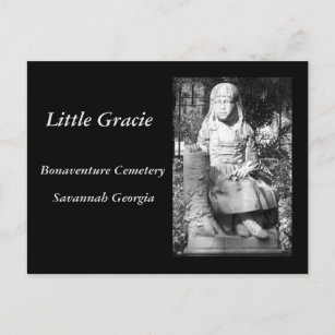 Little Gracie in Bonaventure Friedhof Postkarte