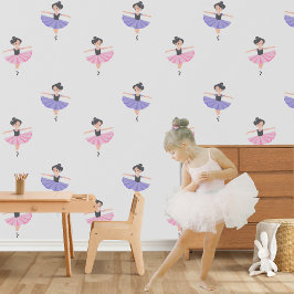 Little Gracious Happy Pastel Ballerinas Tapete