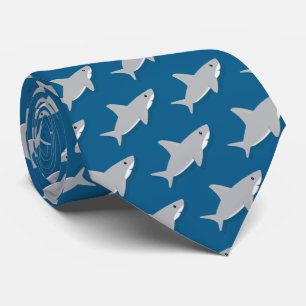 Little Gray Shark Cartoon Novelty Krawatte