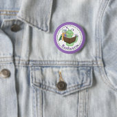 Little Green Bookworm Button (Beispiel)