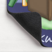 Little Green Bookworm Mousepad (Ecke)