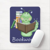 Little Green Bookworm Mousepad (Mit Mouse)