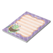 Little Green Bookworm Notizblock (Rotiert)
