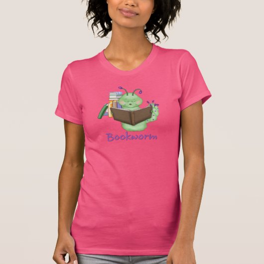 Little Green Bookworm T-Shirt (Vorderseite)