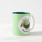 Little Green Bookworm Zweifarbige Tasse (VorderseiteRechts)