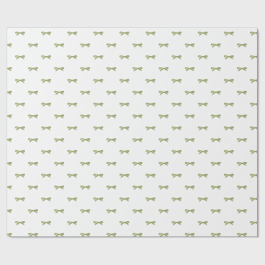 Little Green Bow Geschenkpapier (Flach)