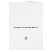 Little Green Friedlich Alien Grußkarte (Hinten)