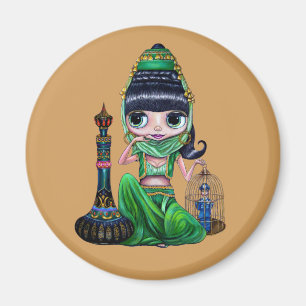 Little Green Genie Bly Dancer Girl Magnet
