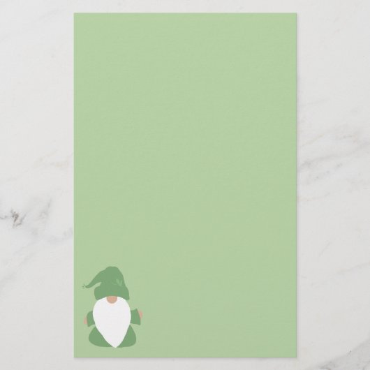 Little Green Gnome Briefpapier (Vorderseite)