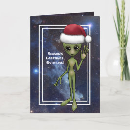 Little Green Man Alien Space Weihnachten