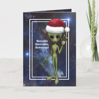 Little Green Man Alien Space Weihnachten