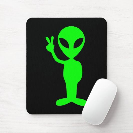 Little Green Man Mousepad (Mit Mouse)