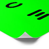 Little Green Man Poster (Ecke)