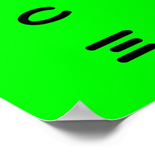 Little Green Man Poster (Ecke)