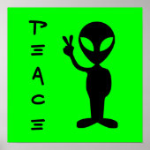 Little Green Man Poster (Vorne)