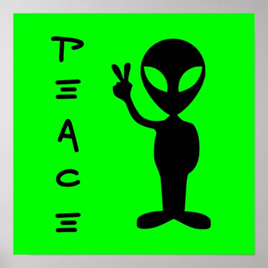 Little Green Man Poster (Vorne)