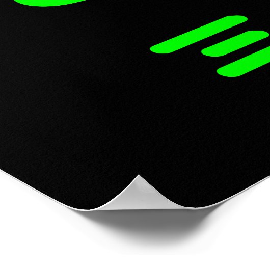 Little Green Man Poster (Ecke)