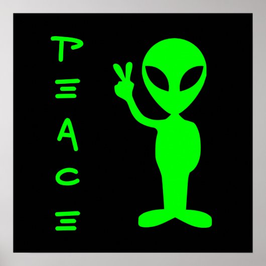 Little Green Man Poster (Vorne)