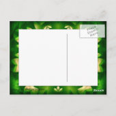 Little Green Man Postkarte (Rückseite)