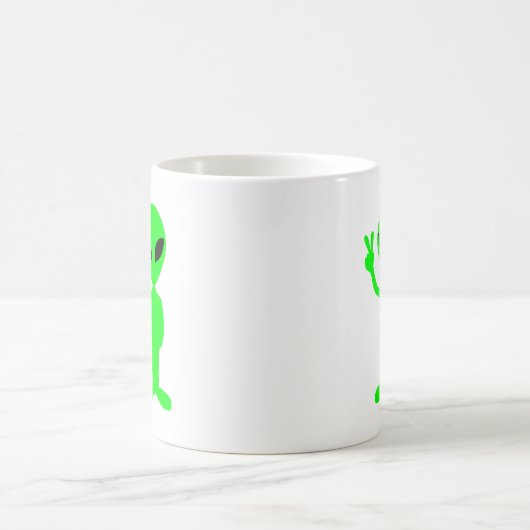 Little Green Man Verwandlungstasse (Mittel)