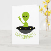 Little Green Men, LGM Community Extraterrestrisch Karte (Gelbe Blume)