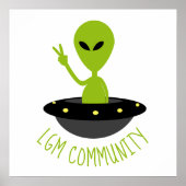 Little Green Men, LGM Community Extraterrestrisch Poster (Vorne)