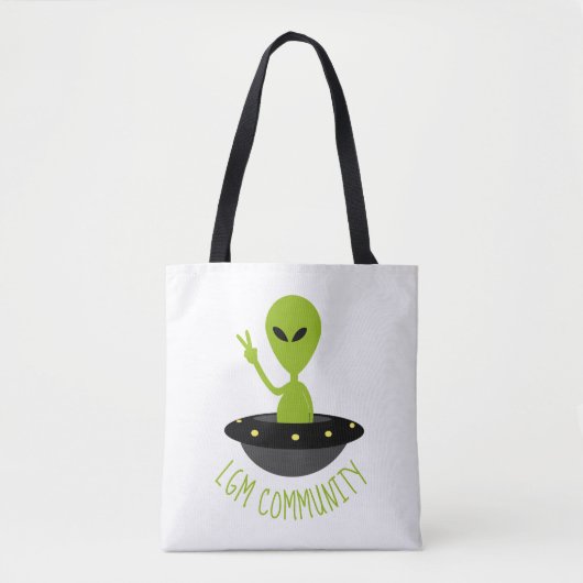 Little Green Men, LGM Community Extraterrestrisch Tasche (Vorderseite)