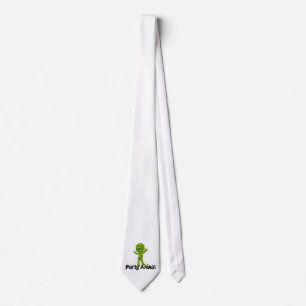 Little Green Mummy Party Animal Halloween Krawatte