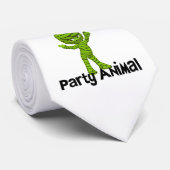 Little Green Mummy Party Animal Halloween Krawatte (Gerollt)