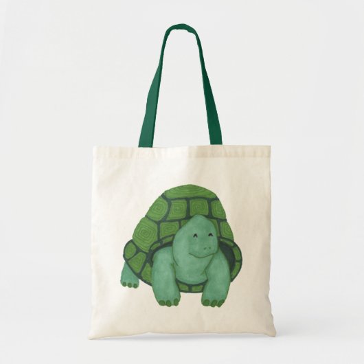 Little Green Turtle Tote Bag Tragetasche (Vorne)