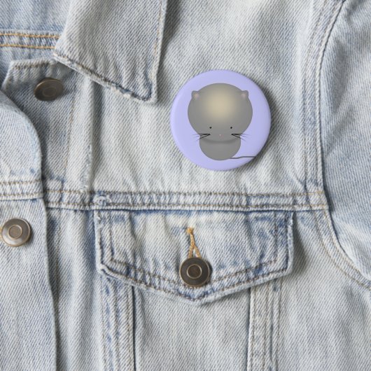 Little Grey Kitten Pinback Button (Beispiel)