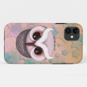 Little Grumpy Horned Owl Illustration Case-Mate iPhone Hülle (Rückseite (Horizontal))