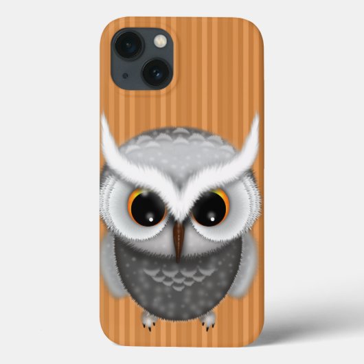Little Grumpy Owl Illustration Case-Mate iPhone Hülle (Rückseite)