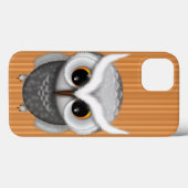 Little Grumpy Owl Illustration Case-Mate iPhone Hülle (Rückseite (Horizontal))