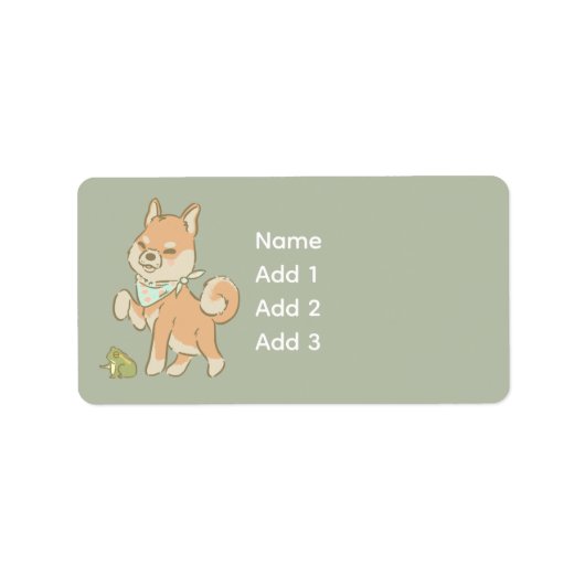 Little guardian froggo adressaufkleber (Vorne)