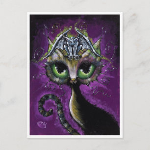 Little Guardian Gargoyle Cat Postkarte
