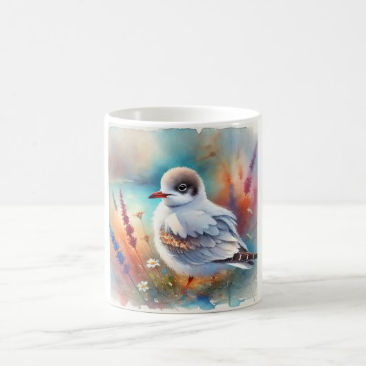Little Gull 170724AREF112 - Watercolor Kaffeetasse (Mittel)