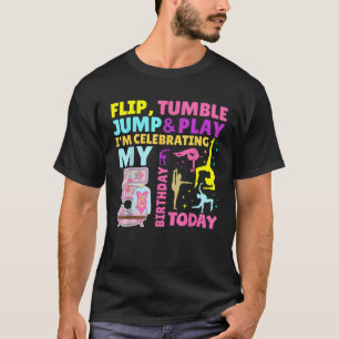 Little Gymnast Girl 5. Geburtstag Gymnastik Thema T-Shirt