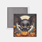 Little Halloween Bat Magnet (Vorderseite/Rückseite)