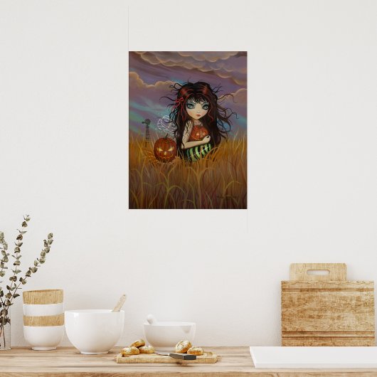 Little Halloween Fairy Poster Print (Küche)