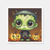 Little Halloween Frankenstein Serviette (Vorderseite)