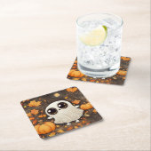 Little Halloween Ghost Rechteckiger Pappuntersetzer (Vor Ort)