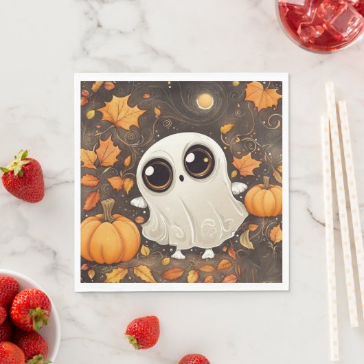 Little Halloween Ghost Serviette (Beispiel)