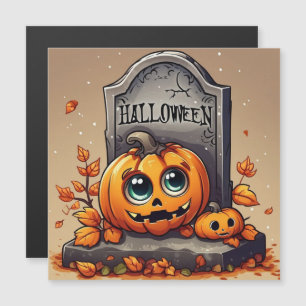 Little Halloween Gravestone Magnetkarte