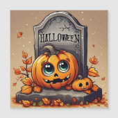 Little Halloween Gravestone Magnetkarte (Vorderseite)