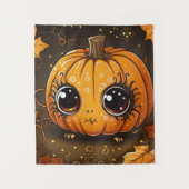 Little Halloween Pumpkin Wandteppich (Vorderseite)