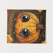 Little Halloween Pumpkin Wandteppich (Vorderseite (Horizontal))