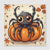 Little Halloween Spider Magnetkarte (Vorderseite)